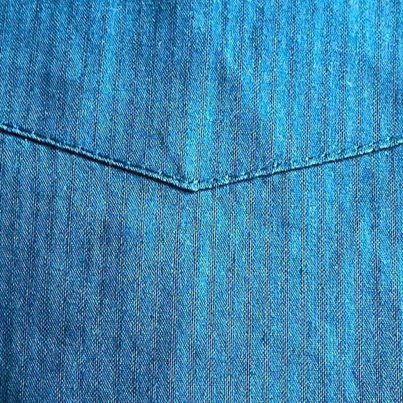 CROFT&BARROW MEN Shirts Casual Button Down Shirts Blue Pin Stripe Medium - Picture 7 of 13